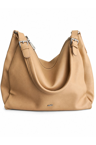 JUST WOMAN Women's Large Pinterest Daily Shoulder Soft Textured Bag
