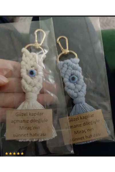 K&D SİLVER Teacher's Day Macrame Keychain 25 Pieces Concept Gift Wedding, Engagement, Henna, Circumcision