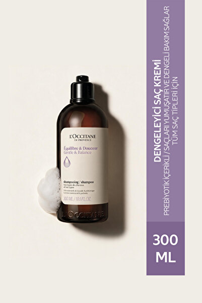 L'Occitane Dengeleyici Şampuan, Tüm Saç Tipleri için, Prebiyotik, 300 ml