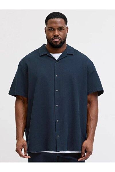 Jack & Jones Plus Πουκάμισο βάφλα, ανδρικό, μεγάλα μεγέθη, βαμβακερό, πουκάμι...