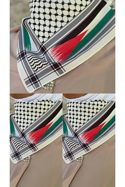 ALDAIYR 3 Eșarfe tematice cu temă palestiniană 50x50, unisex, potrivite pentr...