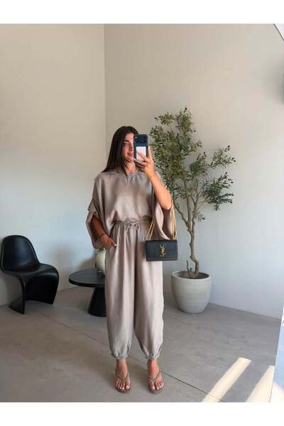 Bade Butik طقم شالوار كبير الحجم من ماركة مينزون