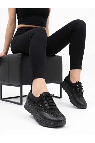 Nesil Shoes Pantofi de damă Acr 15 Black Stone Stretch