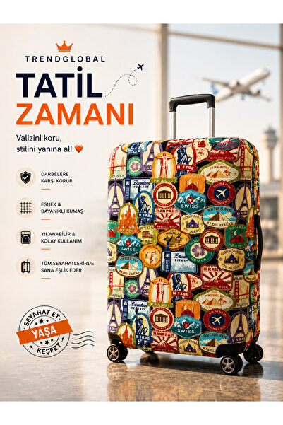 Trendglobal Προστατευτική θήκη βαλίτσας βαλίτσας Honolulu Pattern