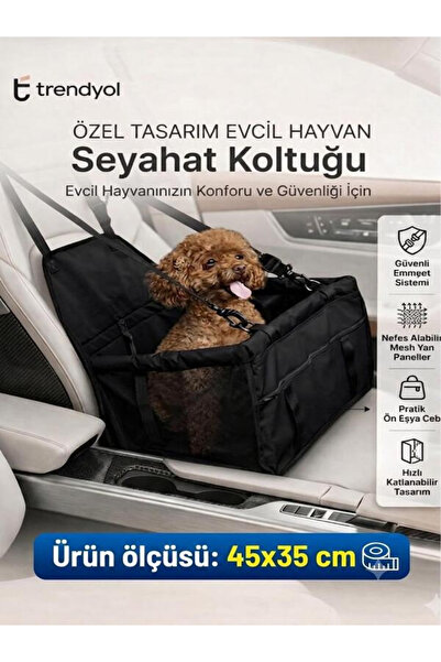 Ankaflex Highconcept Cat Dog Vehicle Carrier Bag - Pet Travel Car Bag