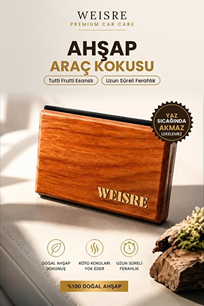 Weisre Araç İçi Ahşap Koku Giderici – Doğal Kötü Koku Önleyici ve Araba İçin ...