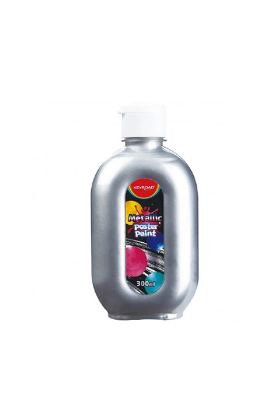 KEYROAD Culori tempera Keyroad, 300ml,ARGINTIU METALIZAT