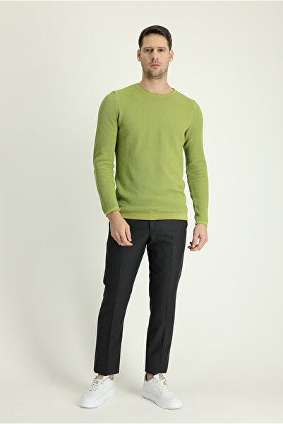 Abdullah Kiğılı 4 Drop Relaxed Fit Rahat Kesim Yünlü Klasik Kumaş Pantolon