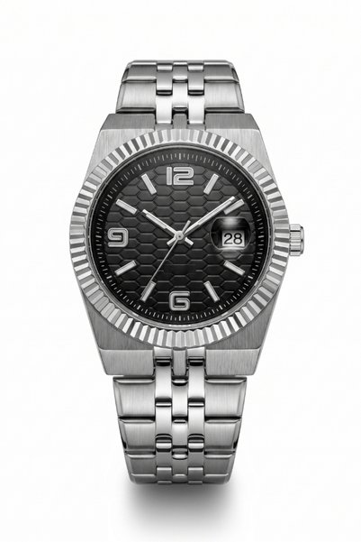 TEKMAKG High Quality Luxury Steel Band Classic Men's Wristwatch with Calendar