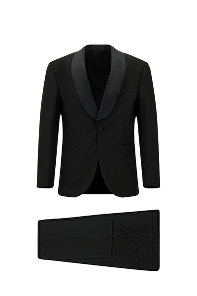 Kiğılı 7 Drop Slim Fit Dar Kesim Şal Yaka Smokin & Damatlık