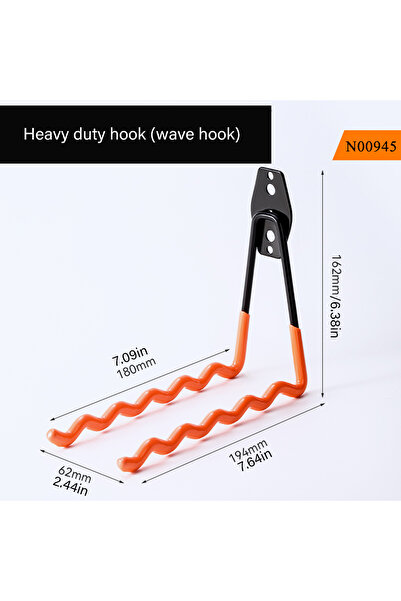 Choice4 E Garage Storage Utility Hooks，Garage Garden Tool Organizer, Steel Wa...