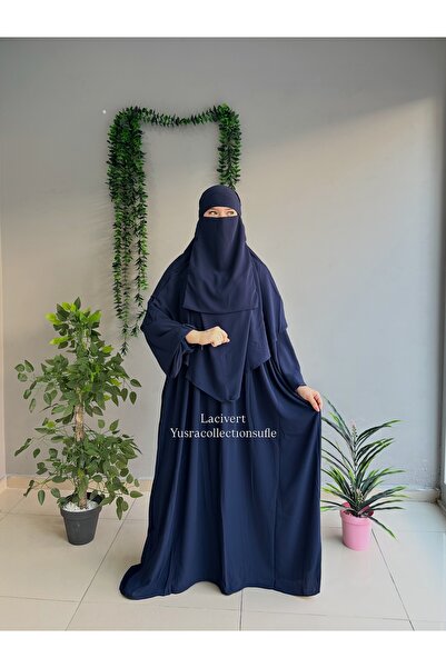 Yüsra Collection Tesettür Asel Suit Dress Souffle Veil 3-Piece