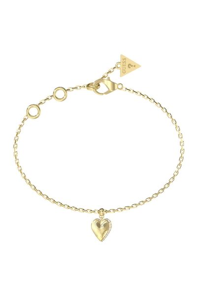 Guess JGUJUBB06082JWYGS سوار نسائي على شكل قلب