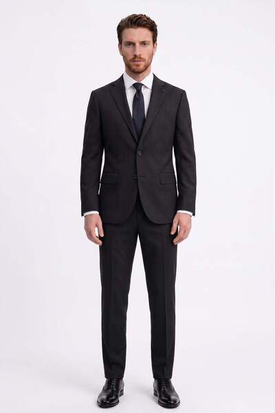 Uki Antrasit Comfort Fit 6 Drop Takım Elbise