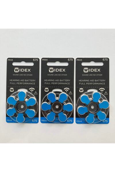 WİDEX Işitme Cihazı 675 Numara Pil 3 Paket