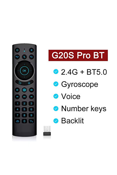 Choice كيبيدومي G20S PRO BT ماوس هوائي مع إضاءة خلفية، جهاز تحكم عن بعد ذكي ل...