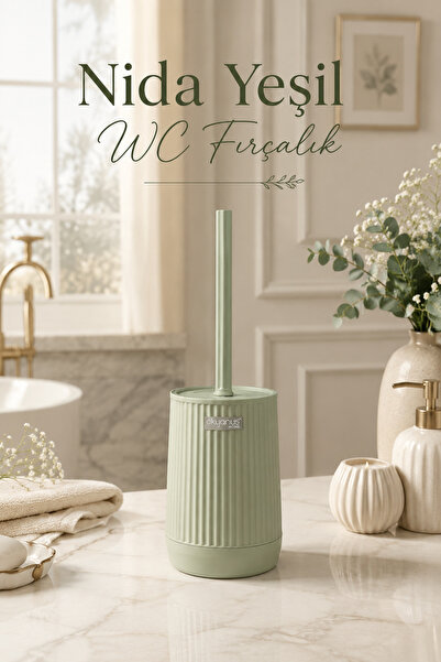 Okyanus Home Nida Green Eco Wc Brush Holder