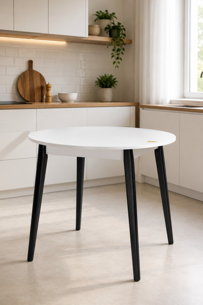 VİLİNZE Avanos Yuvarlak Sabit Mutfak Masası - Q90 Cm