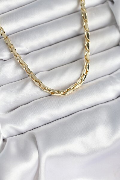 Inure Jewelry Brass Gold Color 60 cm Chain Women's Necklace