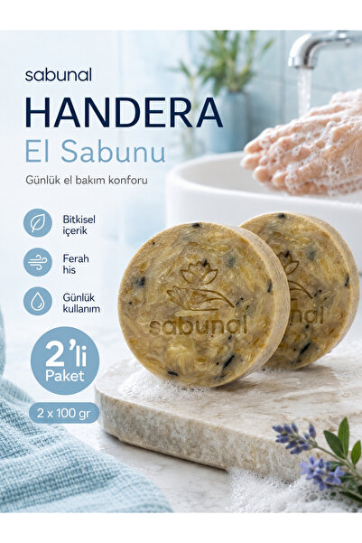 sabunal Handera Hand Soap 2 Pcs - Natural Solid Hand Cleaning Soap for Daily ...