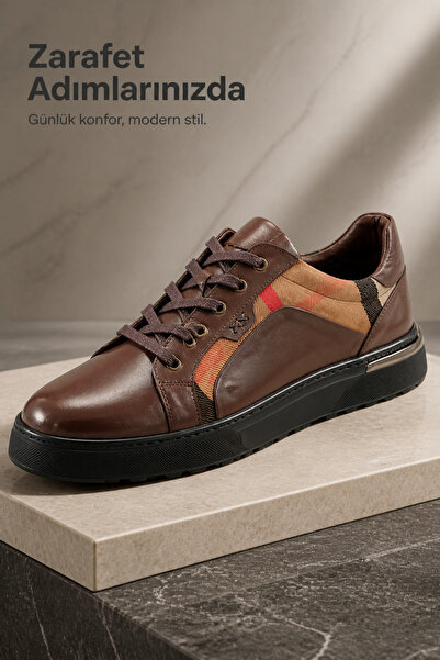 PATRICK CASSA Men's Leather Sports Sneaker Comfortable Daily Walking Shoes Br...