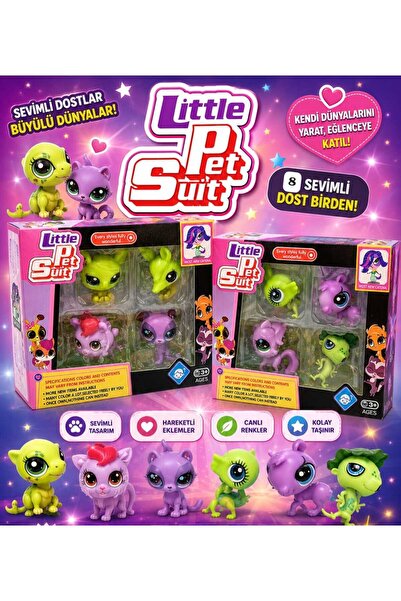 Hepsilazım LİTTLE PET SUİT 8 'Lİ OYUNCAK SETİ