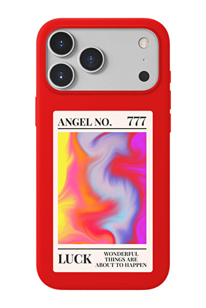 shoptocase iPhone 17 Pro/18 Pro Uyumlu Manifest Luck Desenli İçi Süet Lansman...