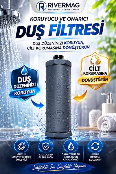 Rivermag Termisifon Şofben Kombi Manyetik Kireç Önleyici 1/2 ( 1 ADET )