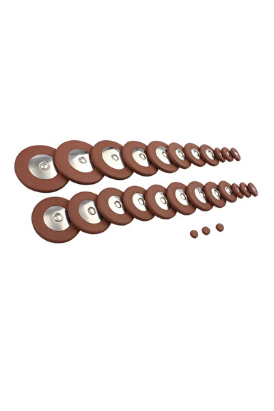 Choice 26 Pcs Alto IRIN Saxophone Pads Tenor Alto Soprano Sax Button Leather ...