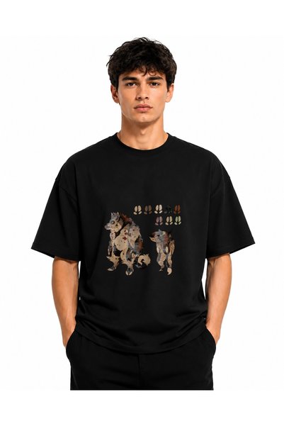 Inscriptie Ουνισέξ Βαμβακερό T-Shirt Υψηλής Ποιότητας  "Big Boar "