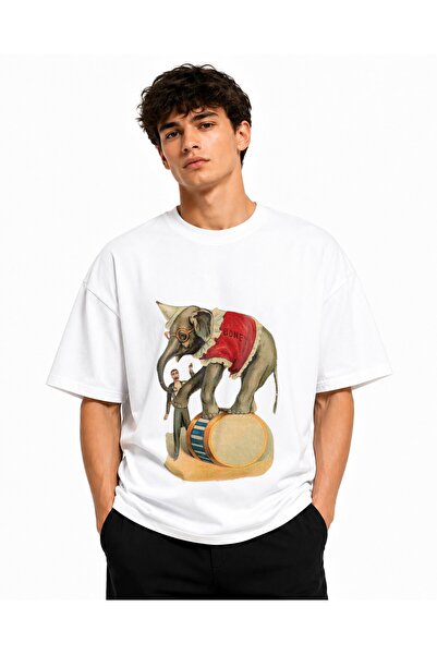 Inscriptie Tricou Unisex Bumbac Premium Casual " Boney elefant "