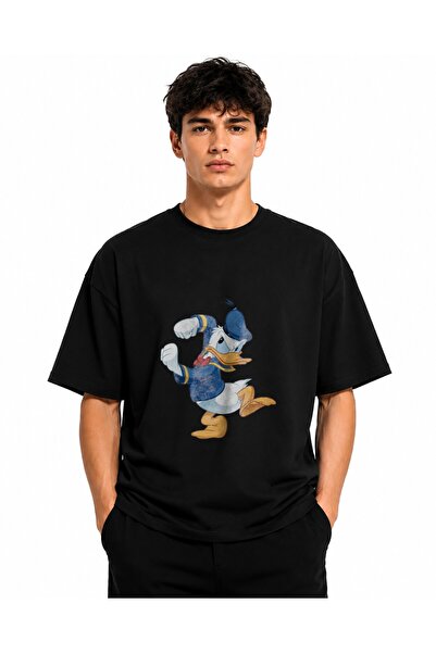 Inscriptie Ουνισέξ Βαμβακερό T-shirt Υψηλής Ποιότητας  "Θυμωμένος Ντόναλντ Ντ...