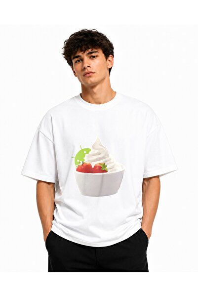 Inscriptie Unisex Premium Cotton Casual T-Shirt "Android play store"