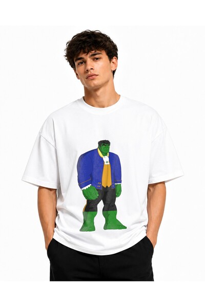 Inscriptie Tricou Unisex Bumbac Premium Casual " Hulk standing "