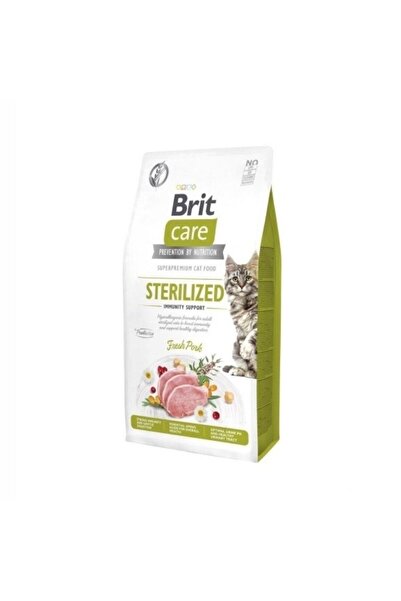 Brit Care Immunity Prebiotik İçerikli Domuzlu Kısırlaştırılmış Kedi Maması 7 kg
