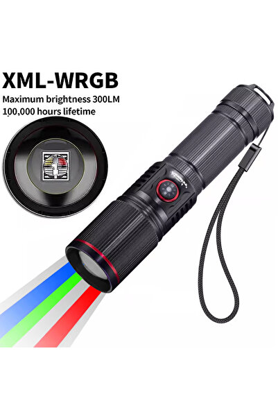 Choice Other ZOOM W RGB LED Scalable Zoom Colorful Color Light Flashlight LED...