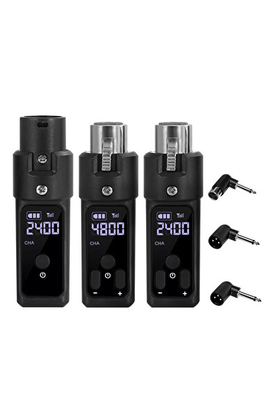 Choice نظام محول XLR لاسلكي WTU04-2 UHF، نظام إرسال واستقبال للميكروفونات الد...