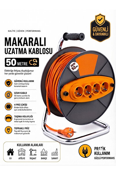 Genel Markalar M&İ LİFE Uzatma kablosu 50 metre 3x2,5