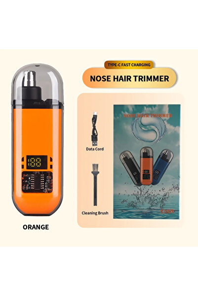 Heinast orange 2 In 1 Electric Portable Ear And Nose Hair Trimmer Clipper 202...