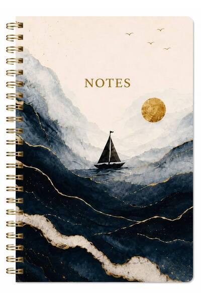 NİORE A5 sprialli 120 sayfa defter batık gemi