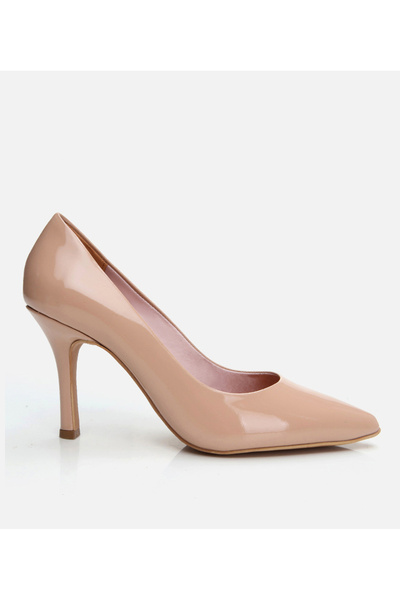Hotiç Kadın Deri Bej Stiletto