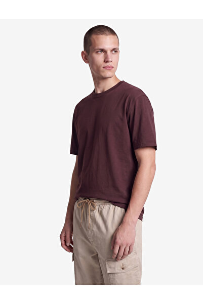 Koton Crew Neck Comfortable Fit Viscose Blended Tok Scuba Fabric Short Sleeve...