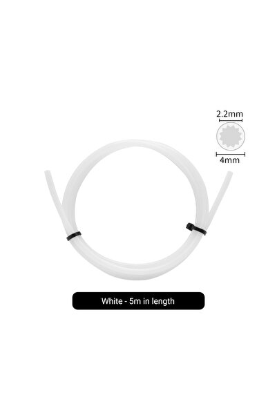 Choice3 5M White Star Star Shaped PTFE Tube Low-Resistance Ultra-Smooth Flow ...