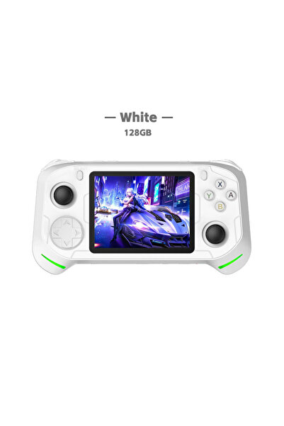 Choice white 128GB RX6H Retro Handheld Game Console Linux System 3.5 Inch IPS...