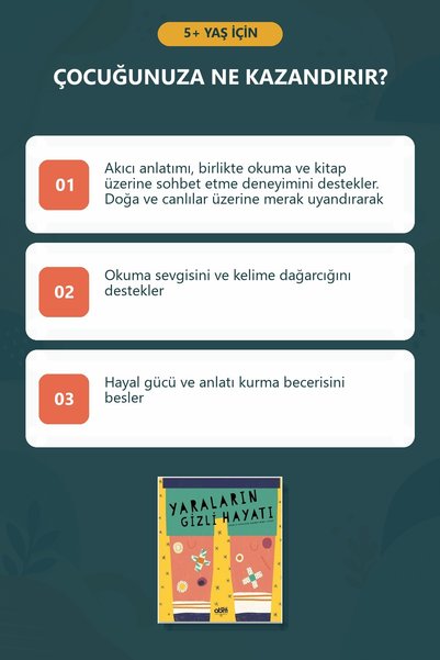 Abm Yayınevi Yaraların Gizli Hayatı Educational Science Children's Books for Ages 5+