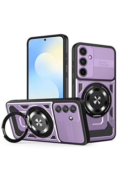 SKYDDAR INNOVATION Husă pentru Samsung Galaxy S25 FE, RuggedCam, inel magneti...