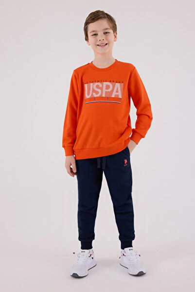 U.S. Polo Assn. 4-15 Years Old Licensed Us Polo Assn Boys Team-Orange