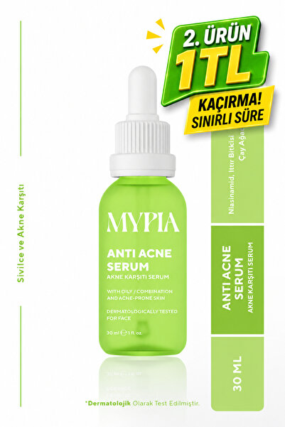 Mypia Cosmetics Sivilce ve Akne Karşıtı, Siyah Nokta Gözenek Sıkılaştırıcı Ci...