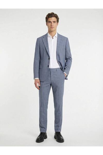 Kip Mavi Modern Fit Takım Elbise