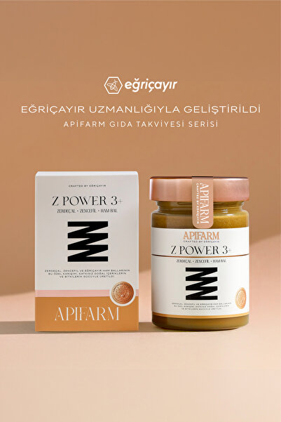 Apifarm Z Power 3 | Zerdeçal Zencefil Ham Bal Karışımı 415g